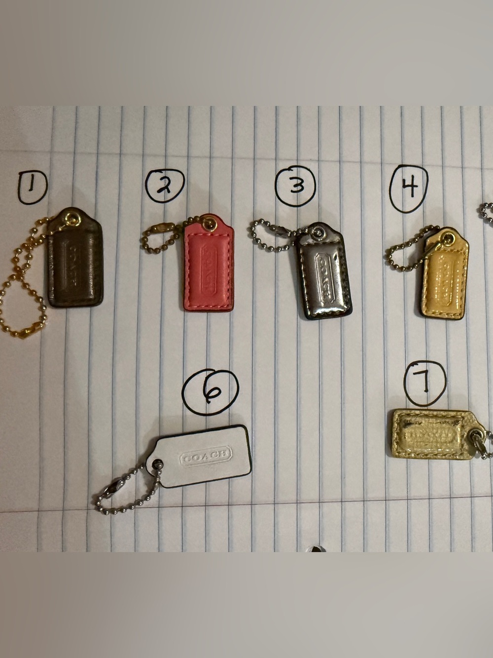 Coach Mini Hangtag preloved